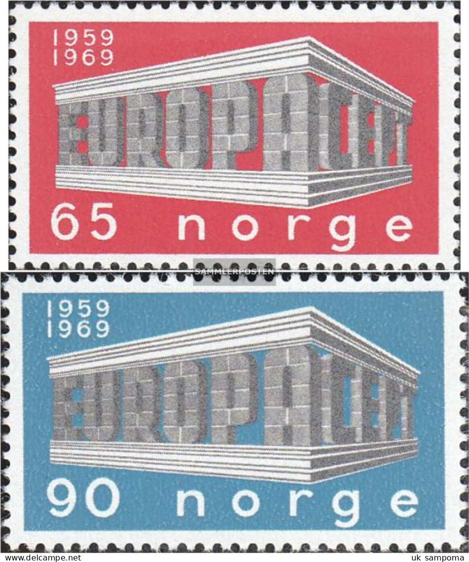 Norway 583-584 (complete Issue) Unmounted Mint / Never Hinged 1969 Europe - Unused Stamps