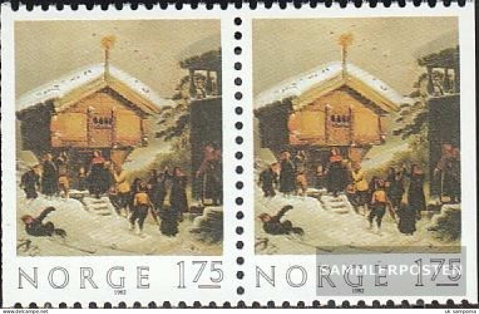 Norway 875Dl/Dr Couple (complete Issue) Unmounted Mint / Never Hinged 1982 Christmas - Unused Stamps