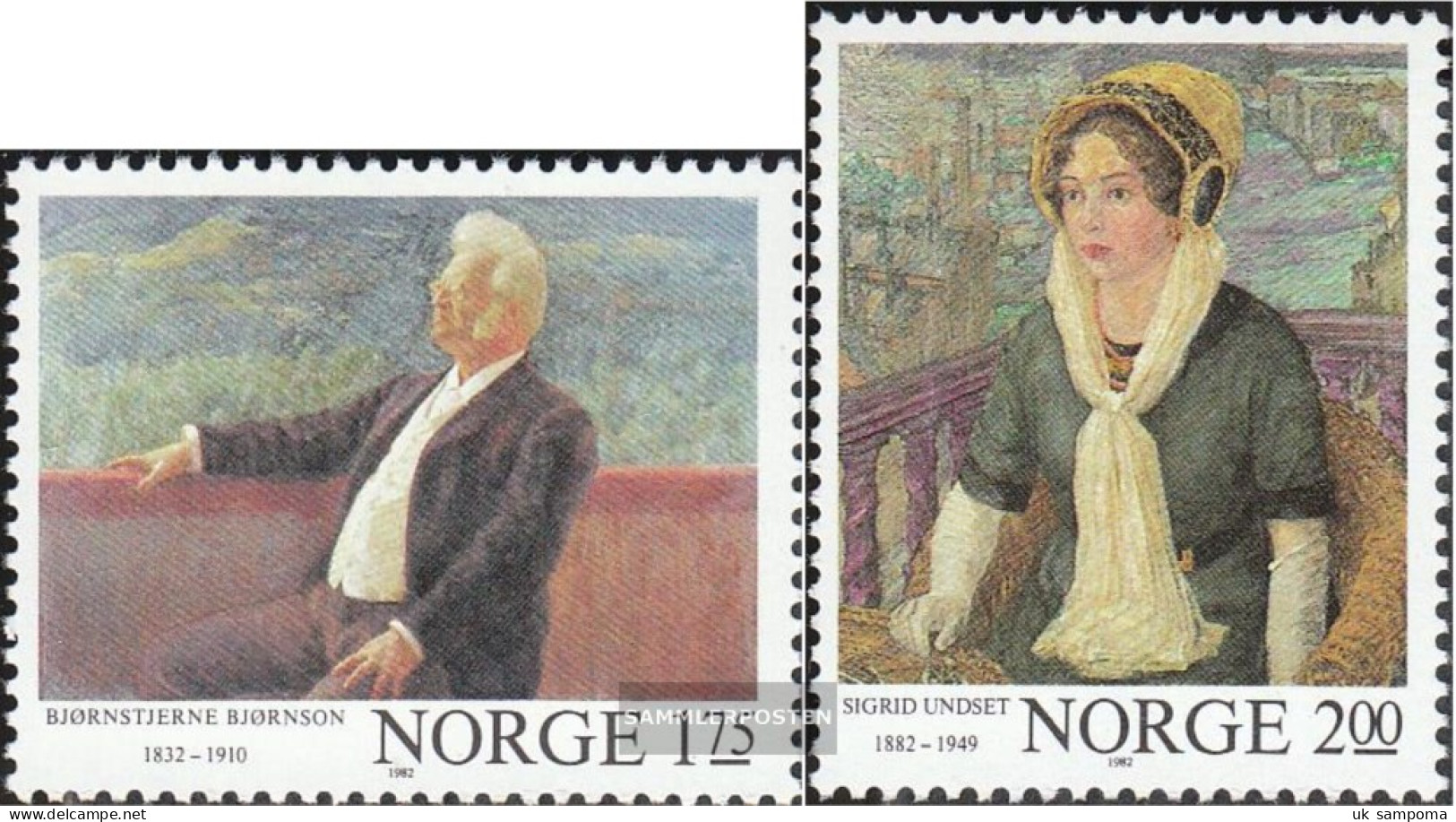 Norway 870A-871A (complete Issue) Unmounted Mint / Never Hinged 1982 Writers - Unused Stamps