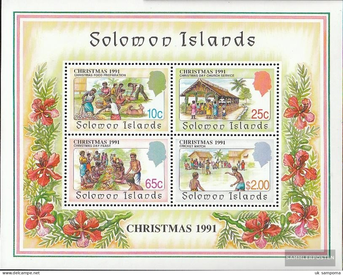 Salomoninseln Block30 (complete Issue) Unmounted Mint / Never Hinged 1991 Christmas - Solomon Islands (1978-...)
