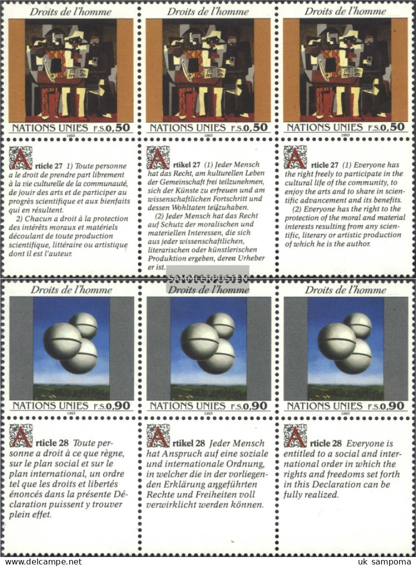 UN - Geneva 233-234 Sechserblocks (complete Issue) Unmounted Mint / Never Hinged 1993 Human Rights - Unused Stamps