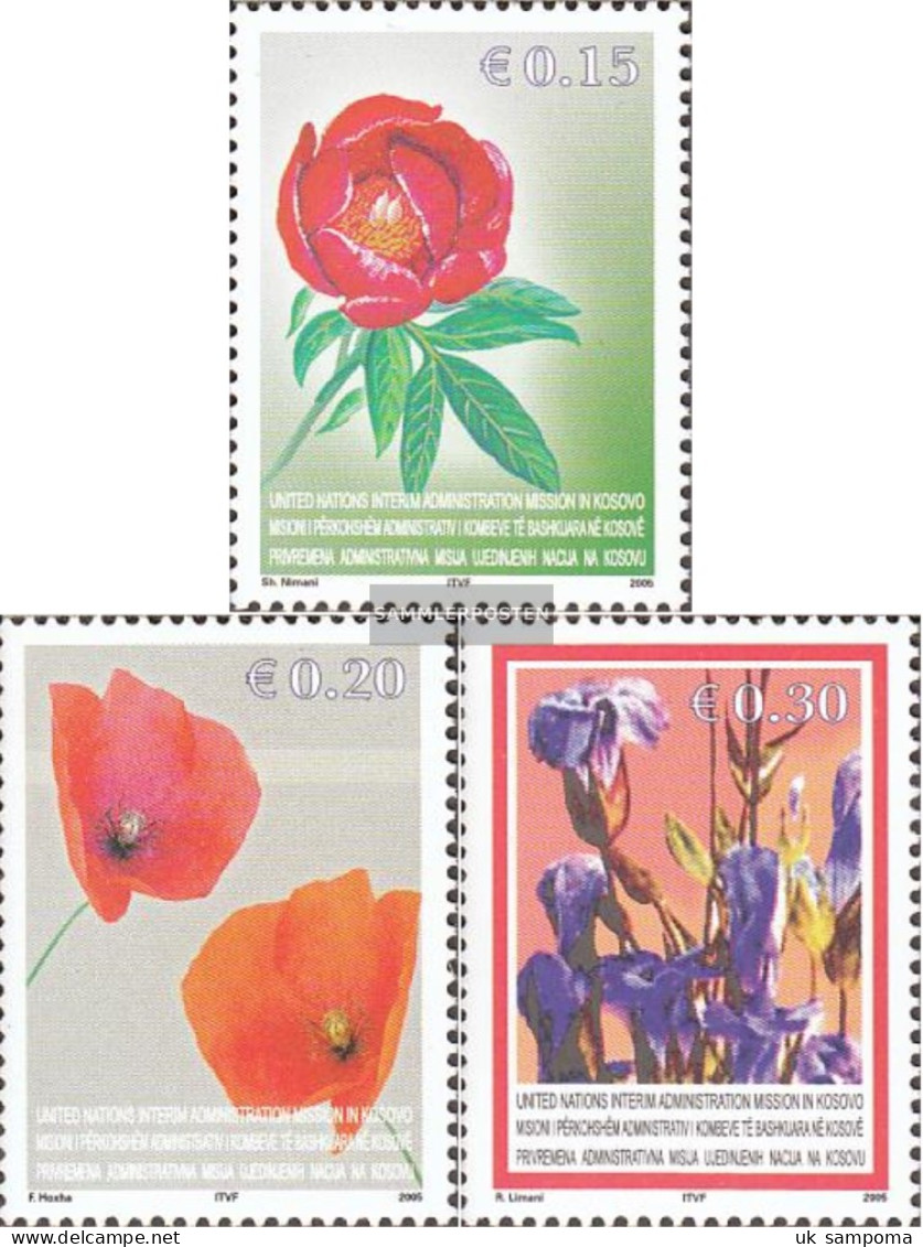 Kosovo 28-30 (complete Issue) Unmounted Mint / Never Hinged 2005 Locals Flora - Unused Stamps