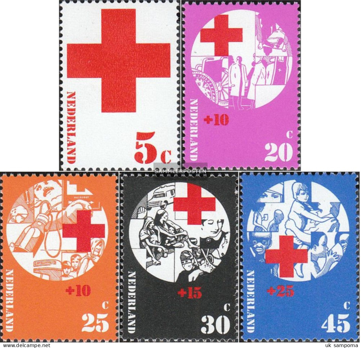 Netherlands 994-998 (complete Issue) Unmounted Mint / Never Hinged 1972 Red Cross - Unused Stamps