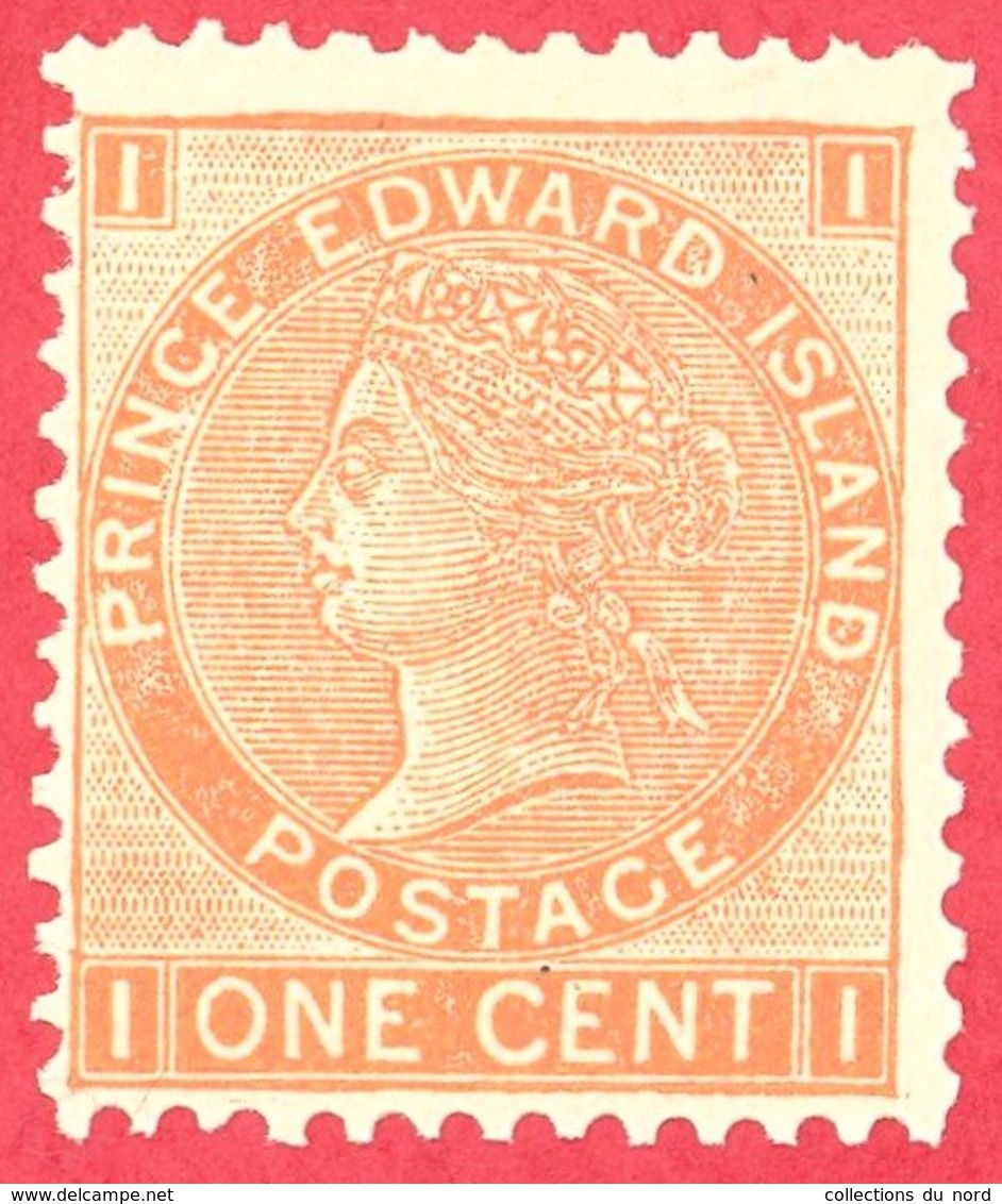 Canada  Prince Edward Island # 11 Scott /Unisafe - Mint N/H F - 1 Cent - Queen Victoria - Dated 1872 / I.P.E - Unused Stamps