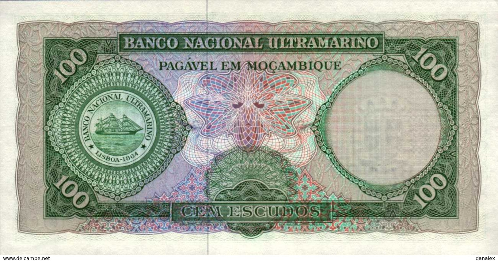 MOZAMBIQUE 100 ESCUDOS Du 22-3-1961/76nd  Pick 117  UNC/NEUF - Mozambique