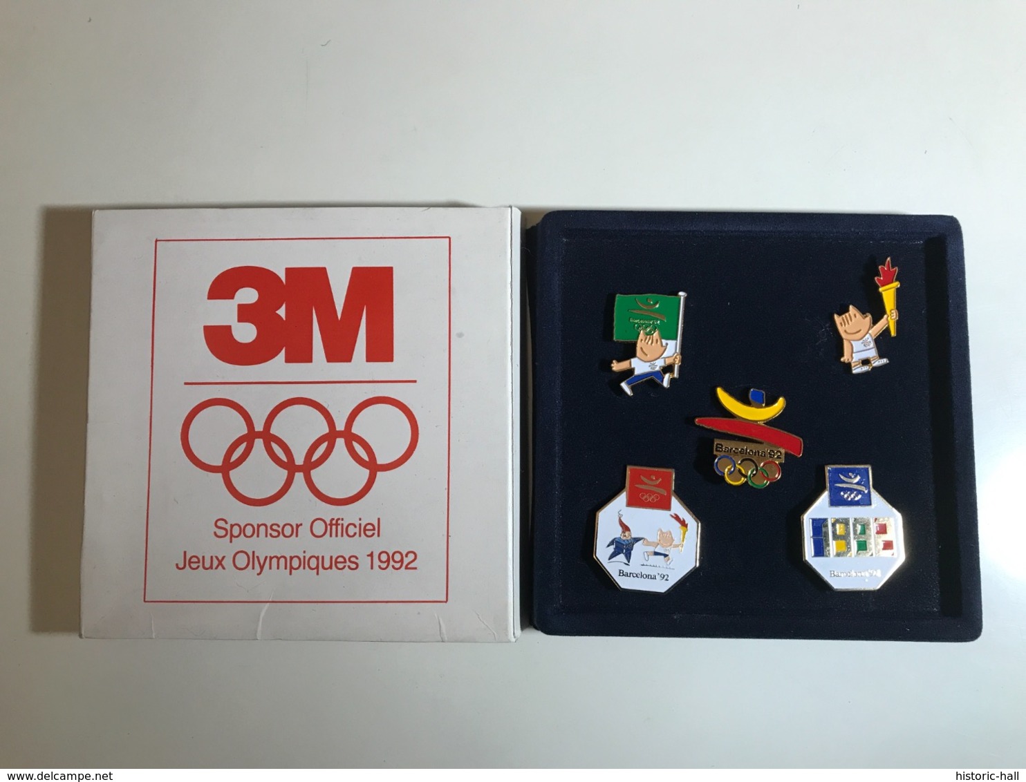 Coffret Pin’s 3M (sponsor Officiel) Jeux Olympiques Barcelona 1992 - Autres & Non Classés