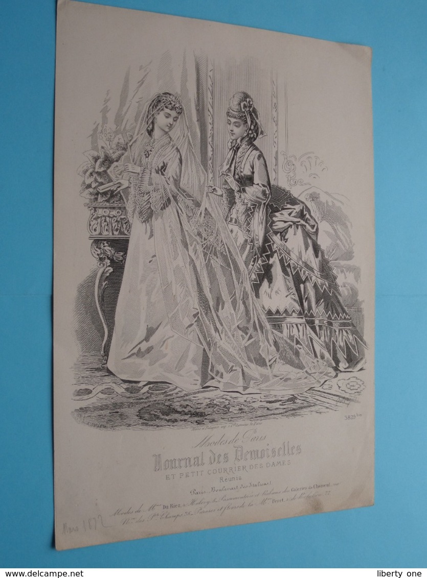 Mode De PARIS ( Journal Des DEMOISELLES  > 4 Exempl. ) Format +/- A4 ( Voir Photo Svp ) +/- 1885 ! - Estampes & Gravures