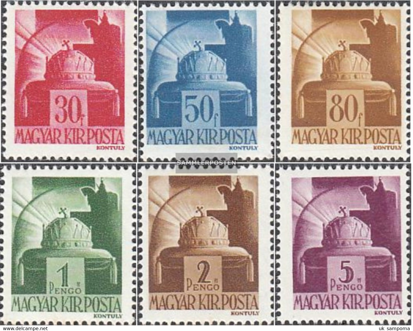 Hungary 736-741 (complete Issue) Unmounted Mint / Never Hinged 1943 Clear Brands - Unused Stamps