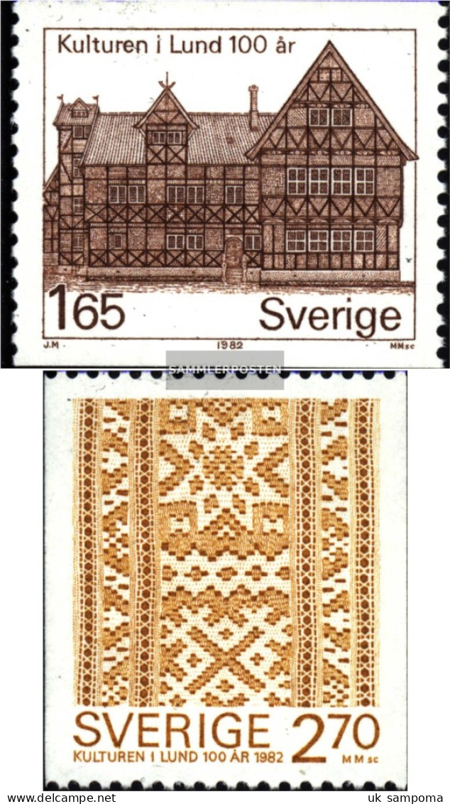 Sweden 1193-1194 (complete Issue) Unmounted Mint / Never Hinged 1982 Museum - Unused Stamps