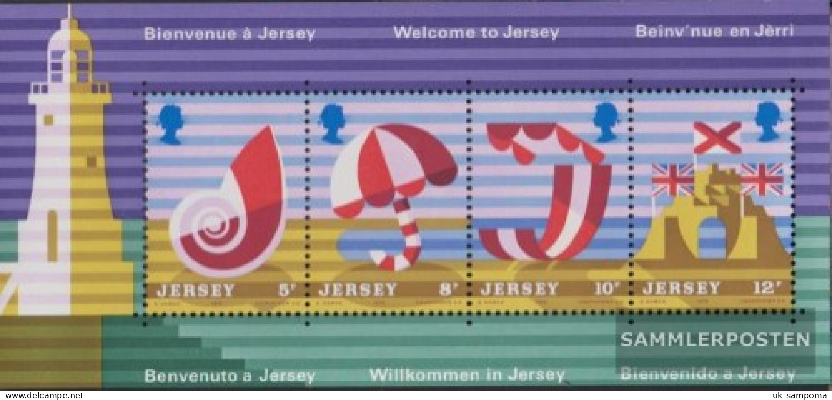 United Kingdom - Jersey Block1 (complete Issue) Unmounted Mint / Never Hinged 1975 Tourism - Jersey