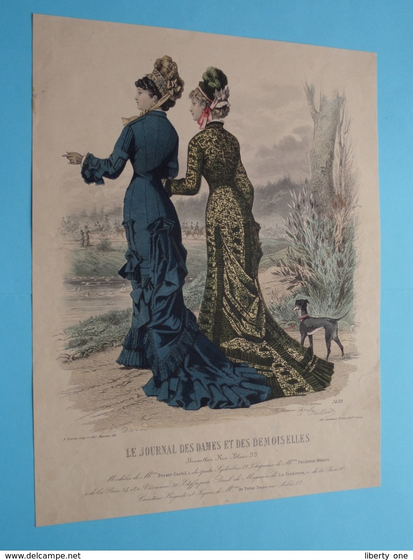 Mode De PARIS ( Journal Des DAMES Et Des DEMOISELLES > 3 Exempl. ) Format Plier ( Voir Photo Pour DETAIL Svp ) ! - Estampes & Gravures