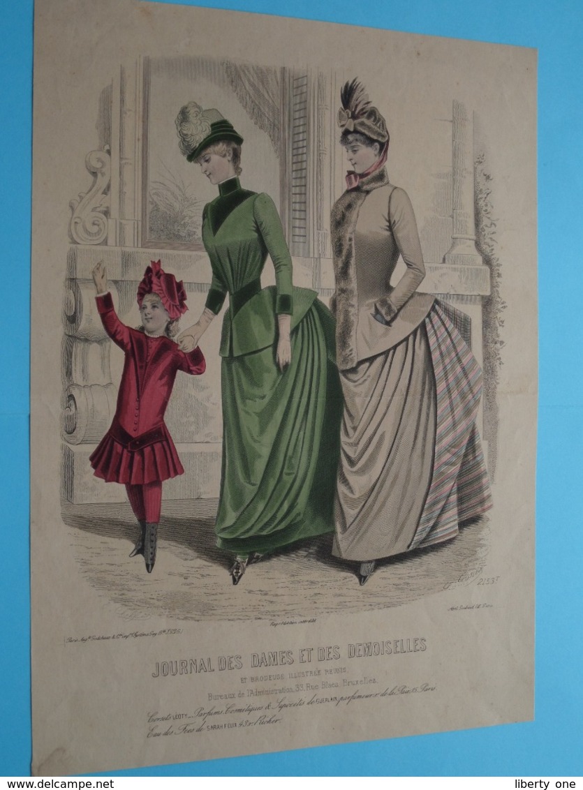 Mode De PARIS ( Journal Des DAMES Et Des DEMOISELLES > 3 Exempl. ) Format Plier ( Voir Photo Pour DETAIL Svp ) ! - Prenten & Gravure