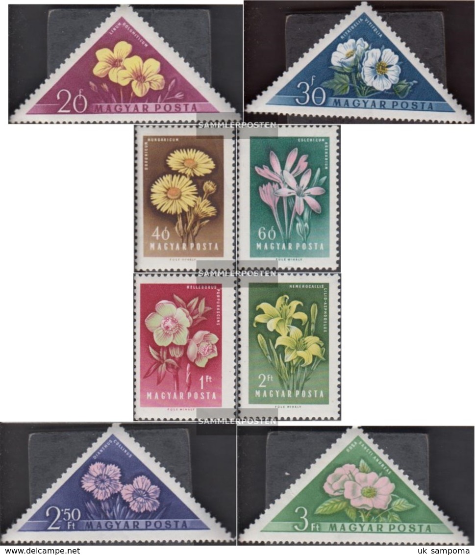 Hungary 1534A-1541A (complete.issue) Fine Used / Cancelled 1958 Flowers - Used Stamps
