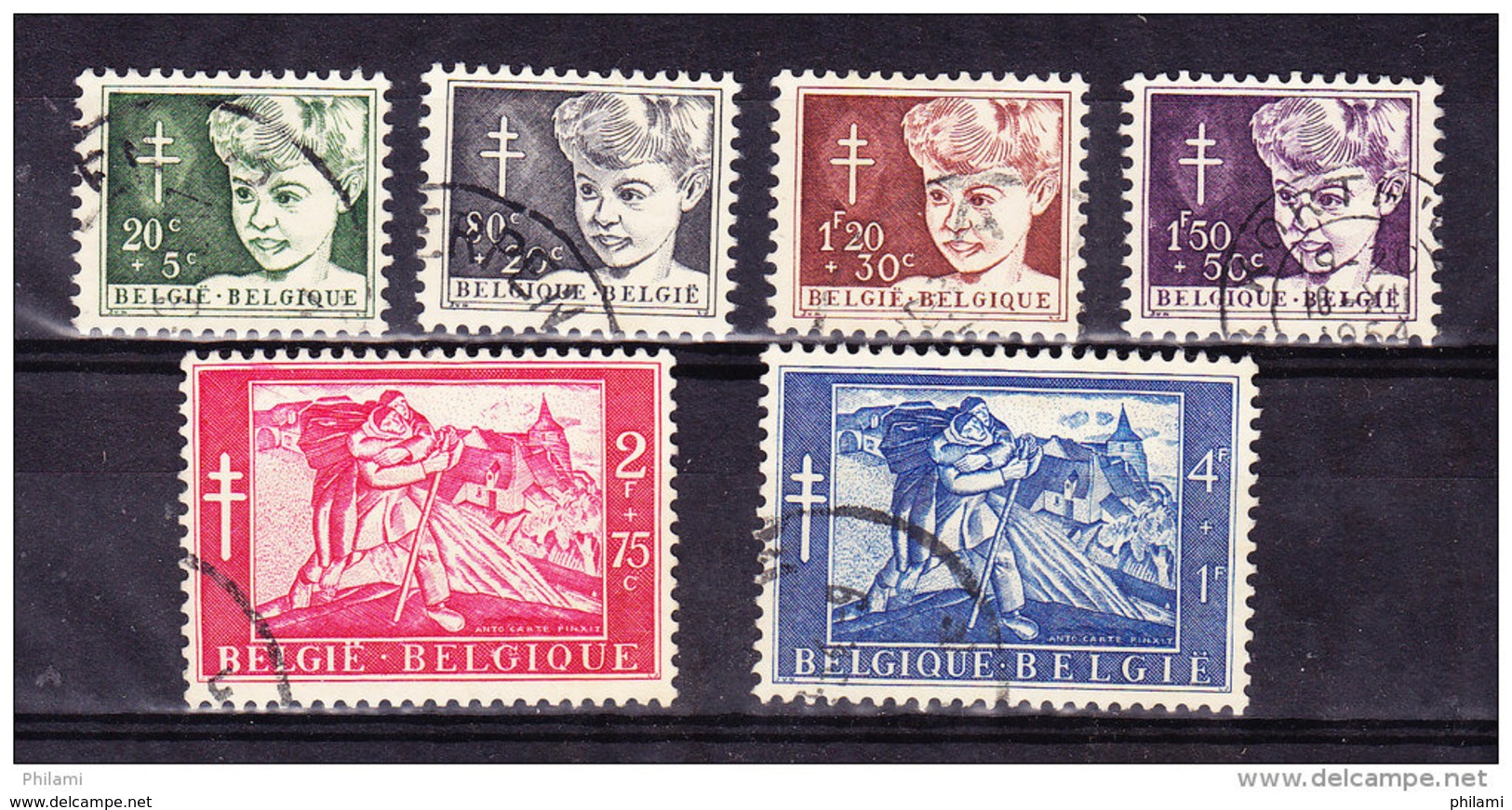 BELGIQUE, COB 955/60 OBL. (4TJ80) - Used Stamps