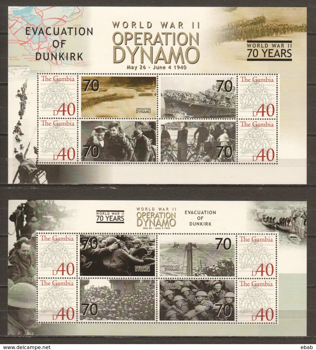 Gambia MNH Limited Edition Set WORLD WAR 2 OPERATION DYNAMO - 2. Weltkrieg