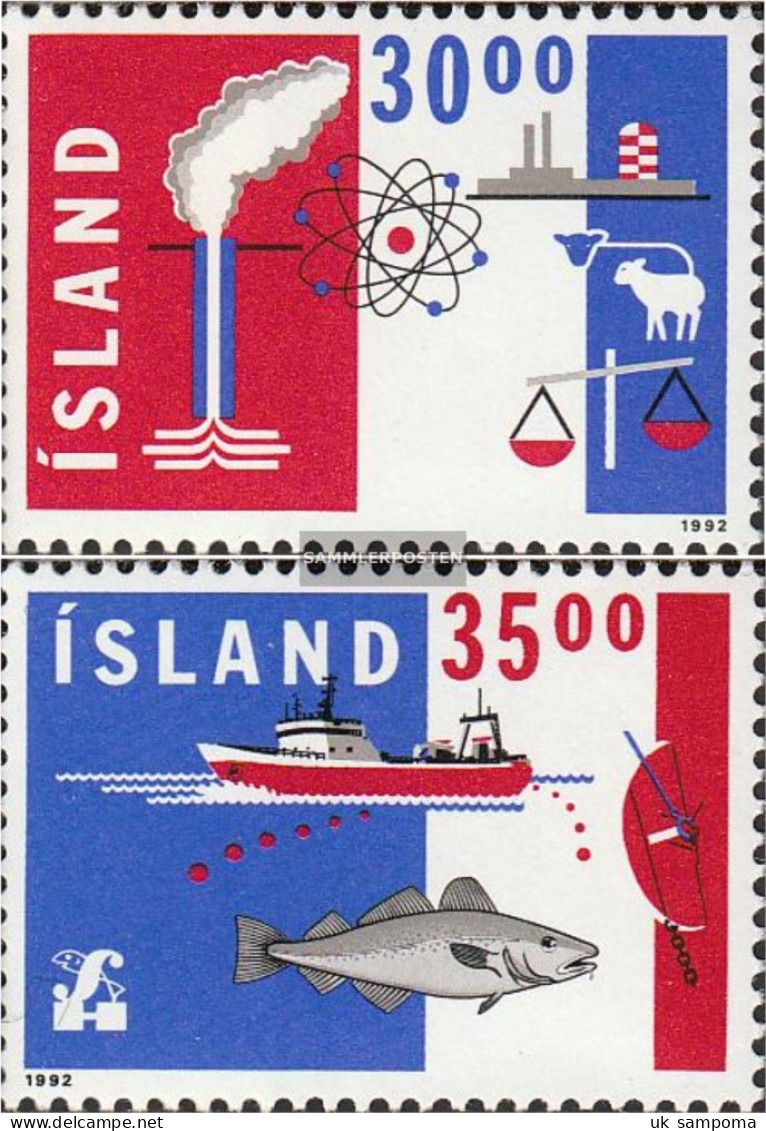 Iceland 766-767 (complete Issue) Unmounted Mint / Never Hinged 1992 Export - Unused Stamps