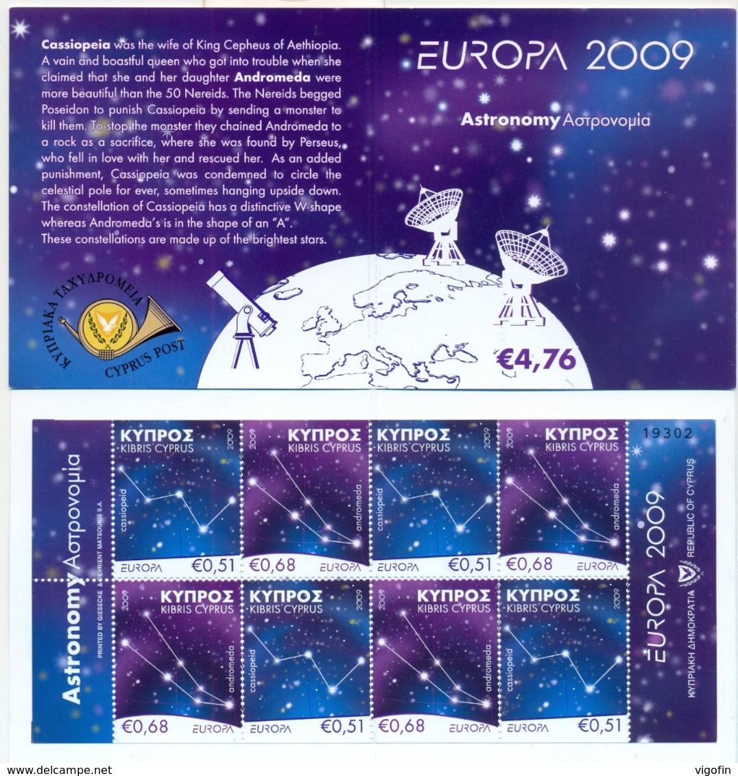 CYP-G 2009 EUROPA CEPT, CYPROS GREECE, BOOKLET, MNH - 2009