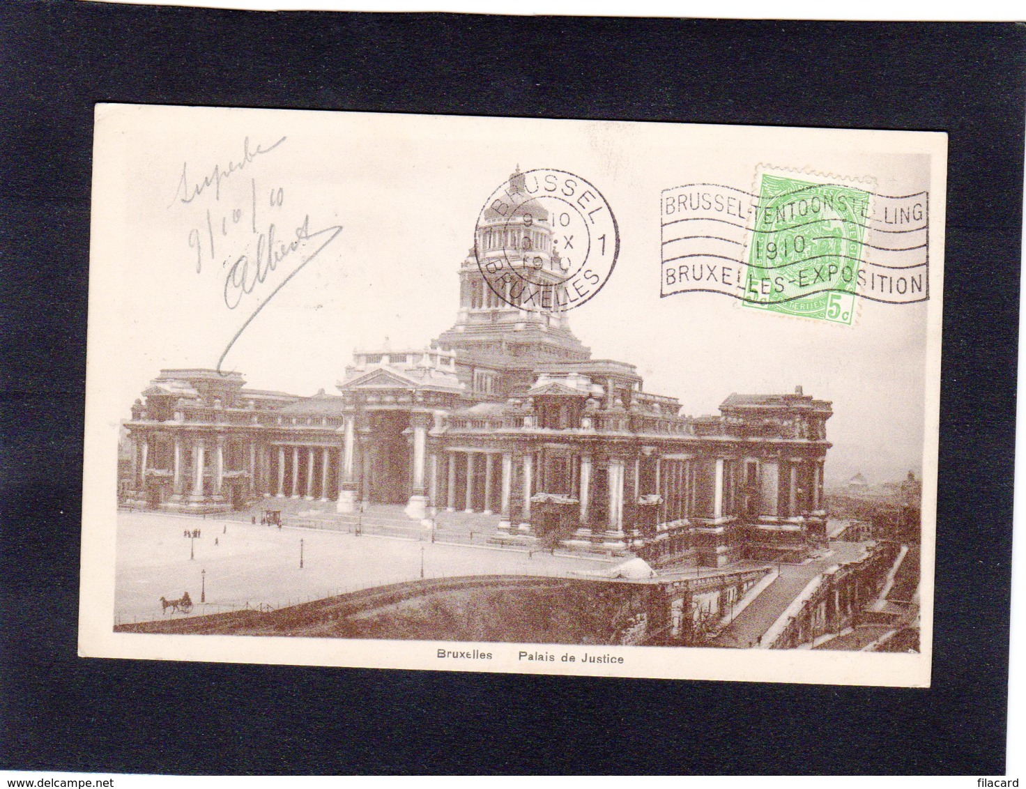 88837     Belgio,    Bruxelles,  Palais De Justice,  VG  1910 - Monumenti, Edifici