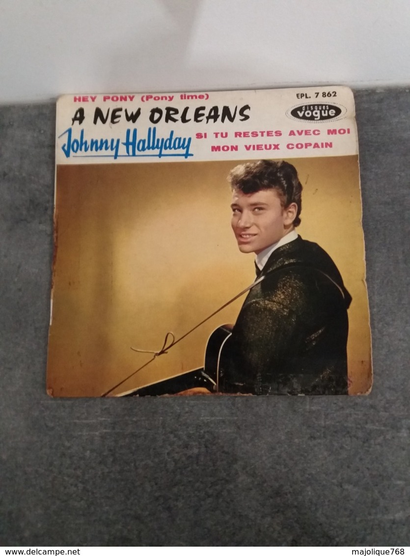 Johnny Hallyday - A New Orleans - Hey Pony - Vogue EPL 7862 - 1961 - Rock