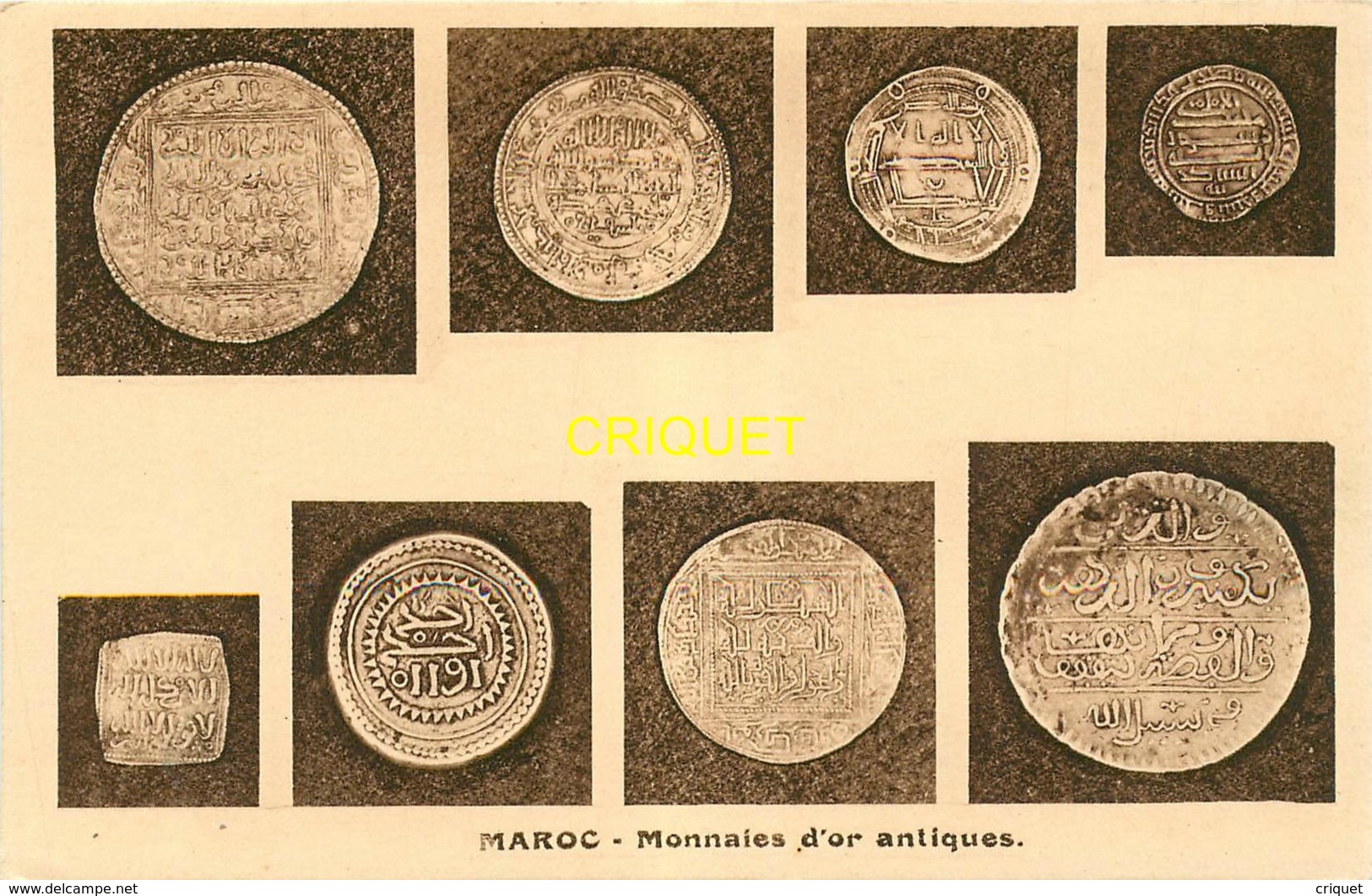 Monnaies, Maroc, Monnaies D'or Antiques - Monete (rappresentazioni)