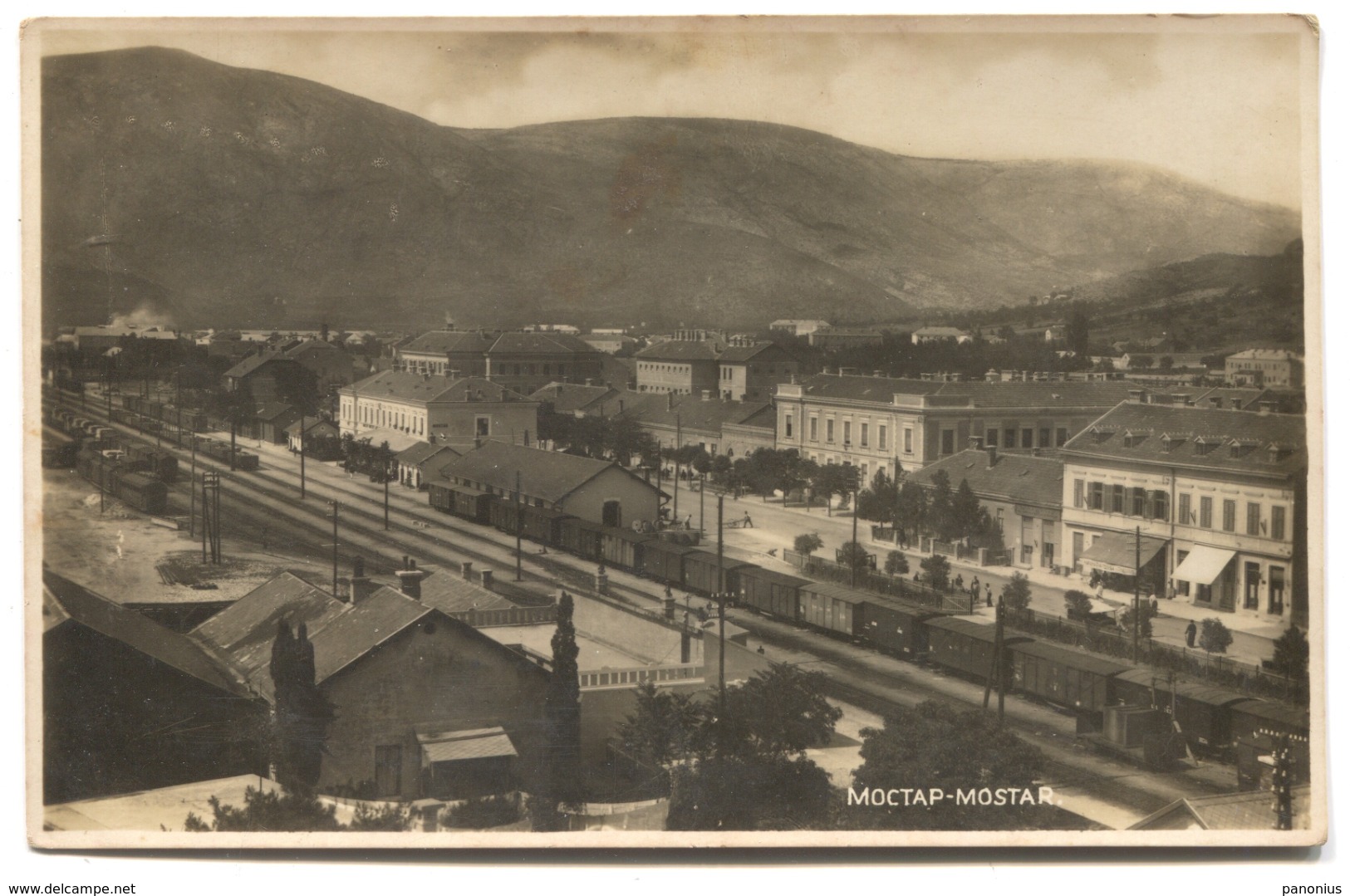 MOSTAR - BOSNIA AND HERZEGOVINA, BAHNHOF RAILWAY STATION, Year 1946 - Bosnie-Herzegovine