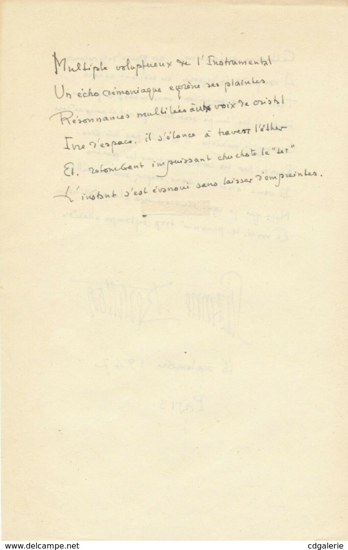 3 Lettre Autographes Et Documents Suzanne BERTILLON Journaliste, Décoratrice Nièce Alphonse Bertillon - Writers