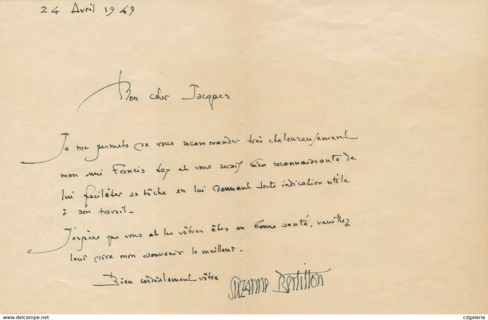 3 Lettre Autographes Et Documents Suzanne BERTILLON Journaliste, Décoratrice Nièce Alphonse Bertillon - Escritores