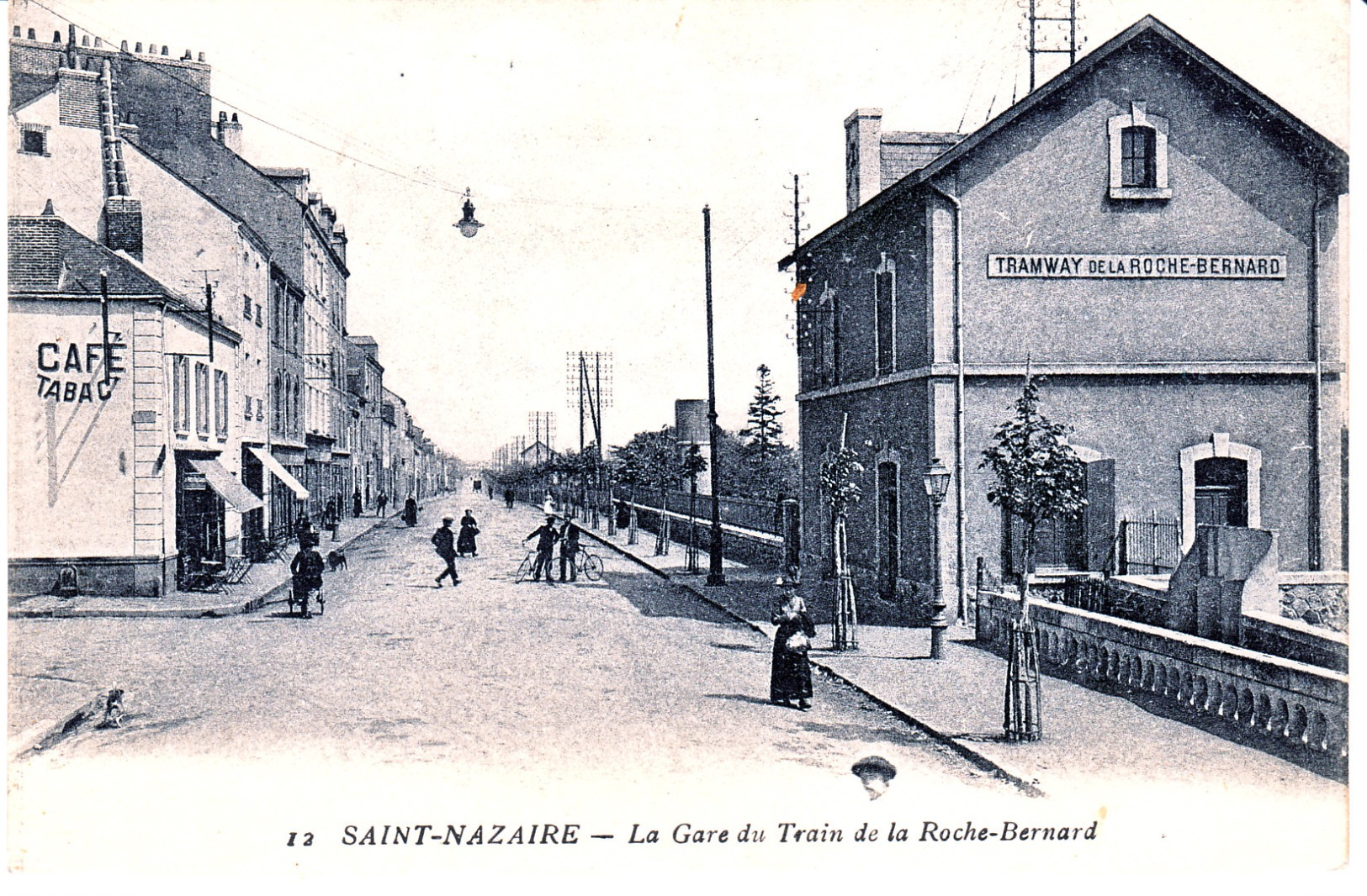 CPA St Nazaire La Gare Du Train De La Roche Bernard - Saint Nazaire