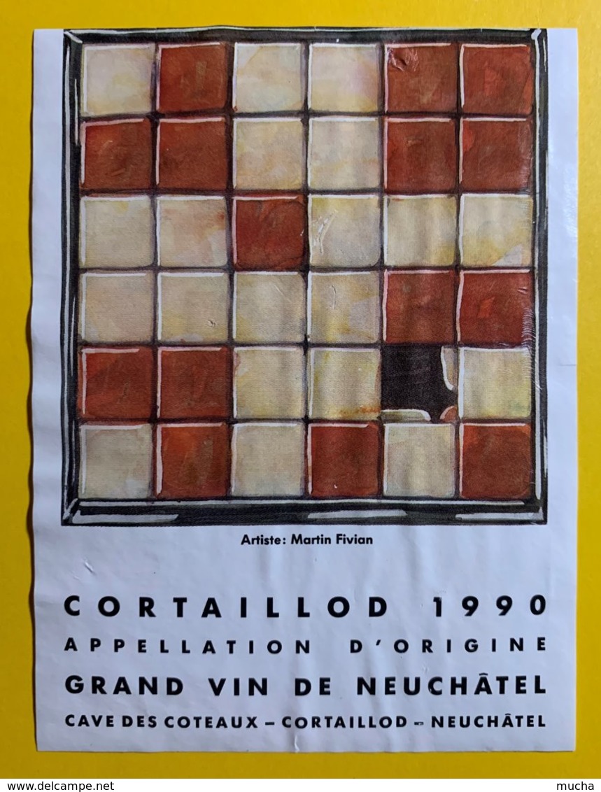 12147 - Cortaillod 1990  Suisse Artiste: Martin Fivian - Art