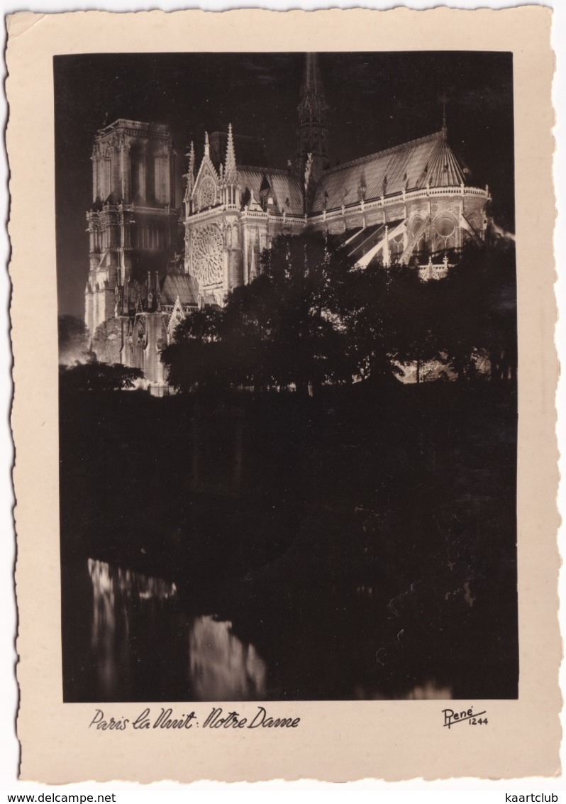 Paris La Nuit - Notre-Dame - (Editions René) - Notre-Dame De Paris