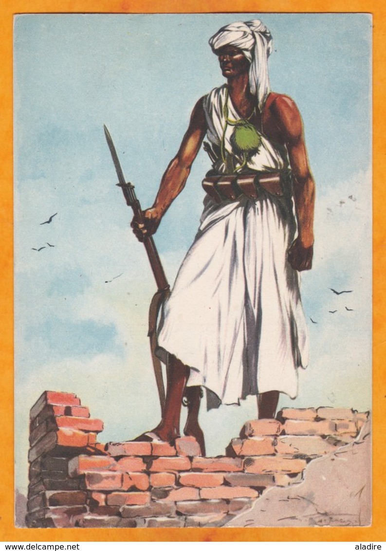 Circa 1930 - Somalia Colonia Italiana - Dubat - Soldato Irregolare - Ediz. D'Arte V E BOERI - Roma - Somalia