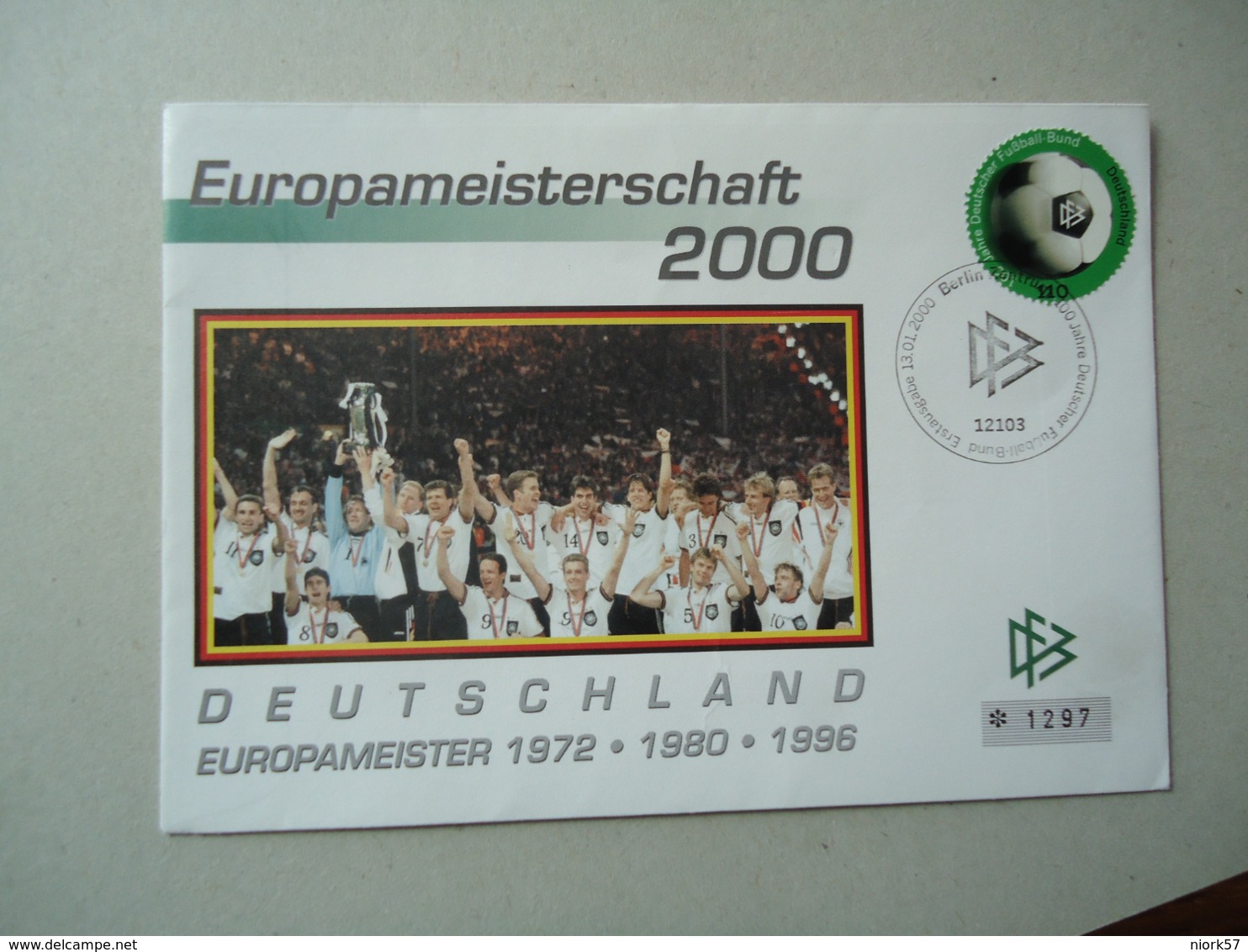 GERMANY FDC  2000 FOOTBALL  GERMANY NAIONAL CLUB - Sonstige & Ohne Zuordnung