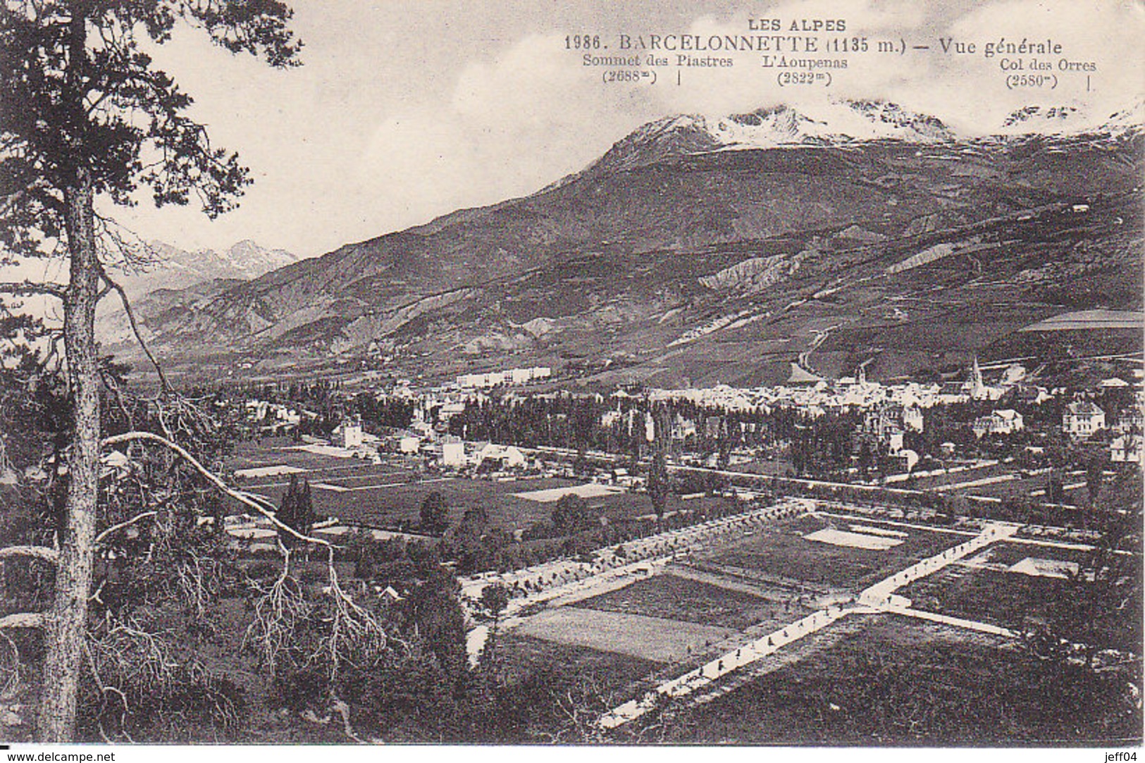 BARCELONNETTE - Vue Générale - Édition FOURNIER - Prix Net ! - Barcelonnette