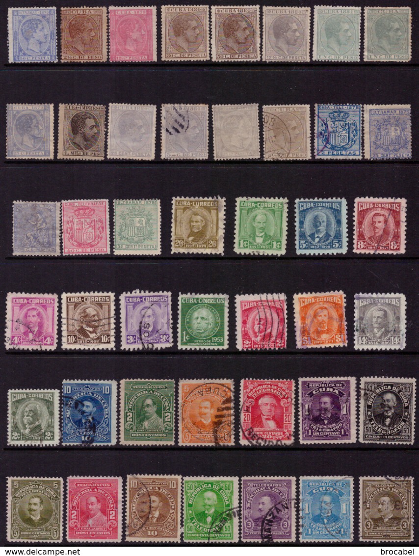 Cuba LOT**/*/ (o)  +- 400 Timbres Départ 1€ ! ! ! - Gebruikt