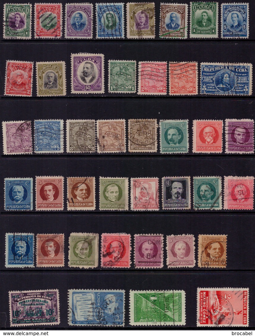 Cuba LOT**/*/ (o)  +- 400 Timbres Départ 1€ ! ! ! - Gebruikt