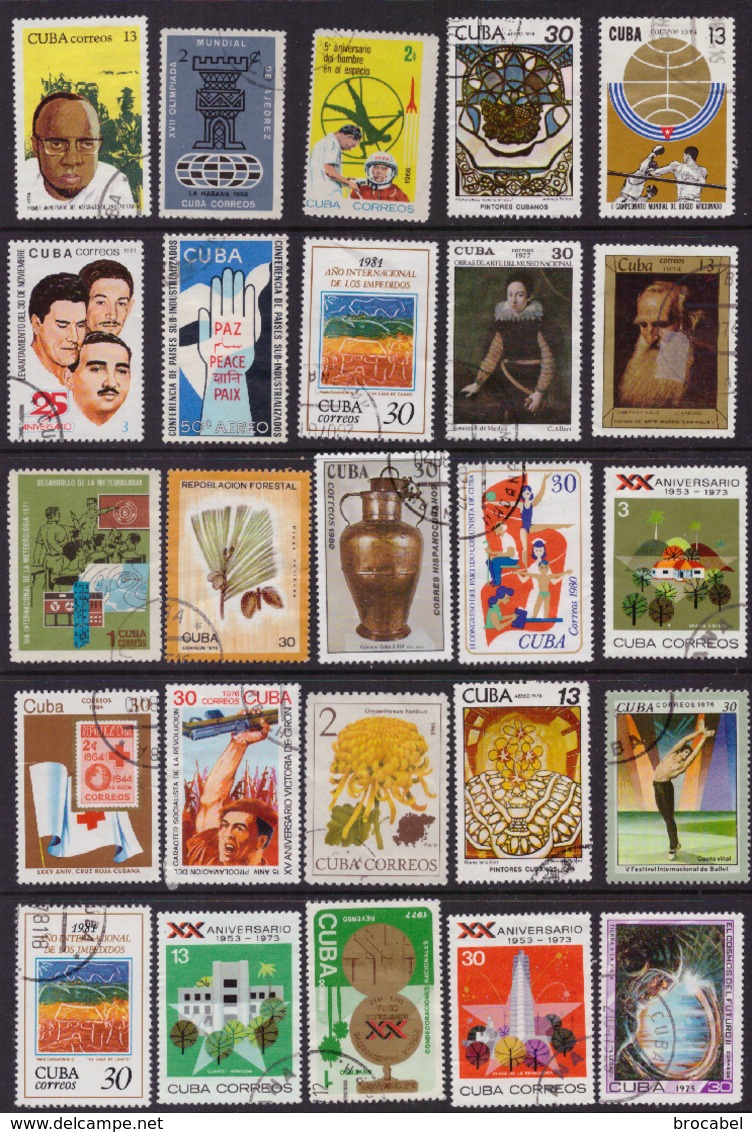 Cuba LOT**/*/ (o)  +- 400 timbres Départ 1€ ! ! !
