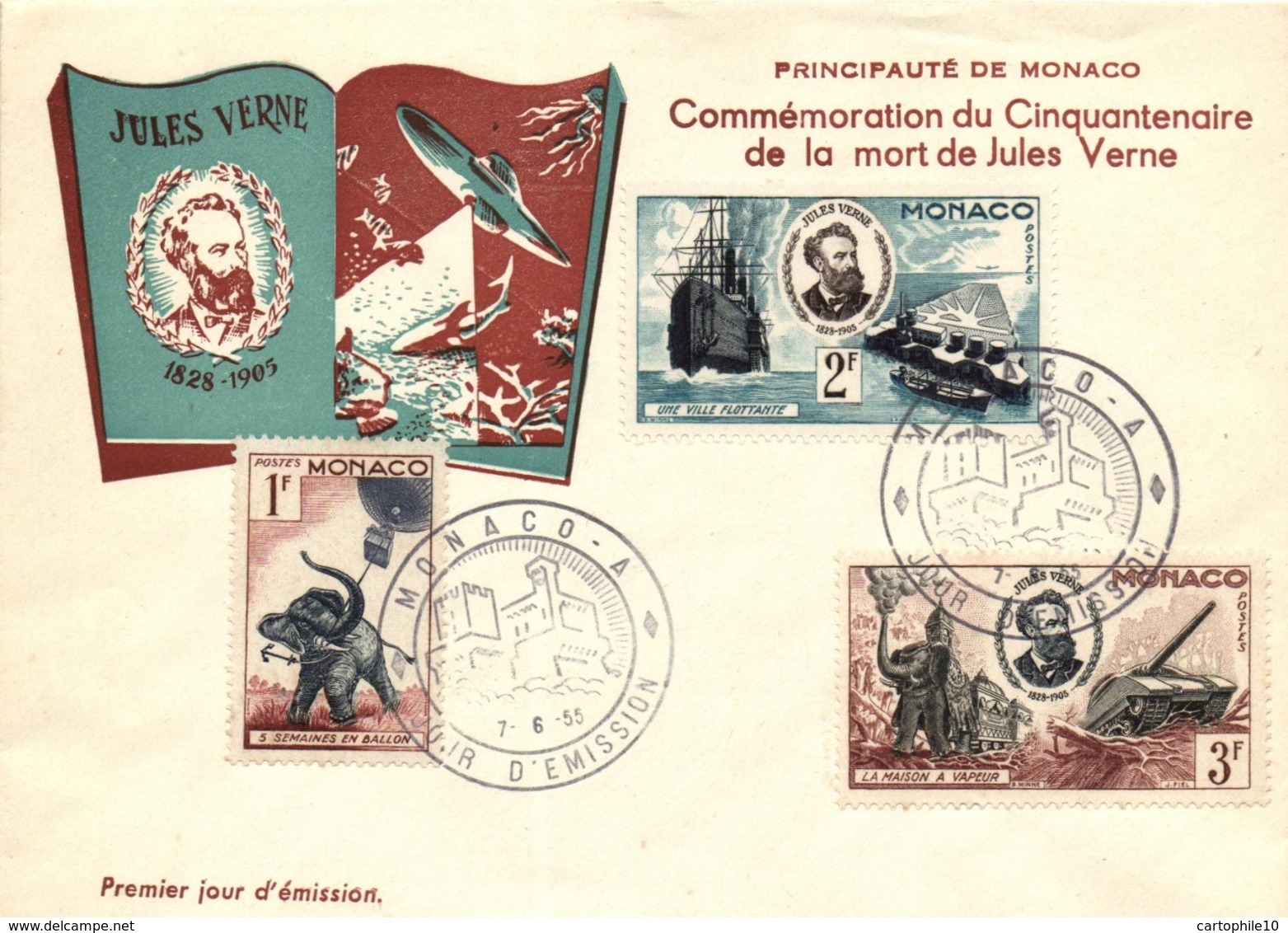 A SAISIR  TRES BELLE COLLECTION SUR JULES VERNE  ( le livre aventures et légendes  + 36 documents philatéliques )