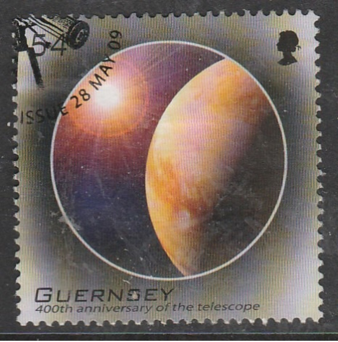 Guernsey 2009 EUROPA Stamps - Astronomy 54 P Multicoloured SW 1237 O Used - Guernsey