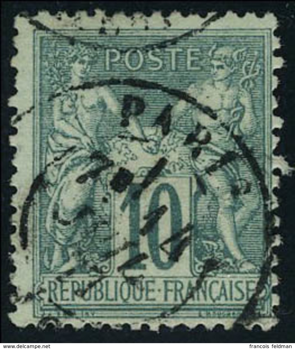 Oblitéré N° 76, 10c Vert T.B. - Other & Unclassified