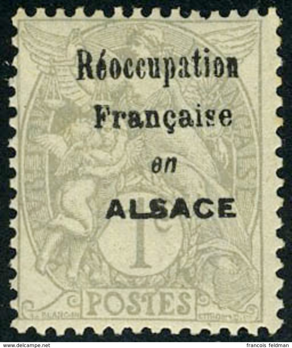 Neuf Sans Charnière N° 107, Le Blanc Surchargé Réoccupation Française En Alsace, TB - Spink Maury 2A - Other & Unclassified