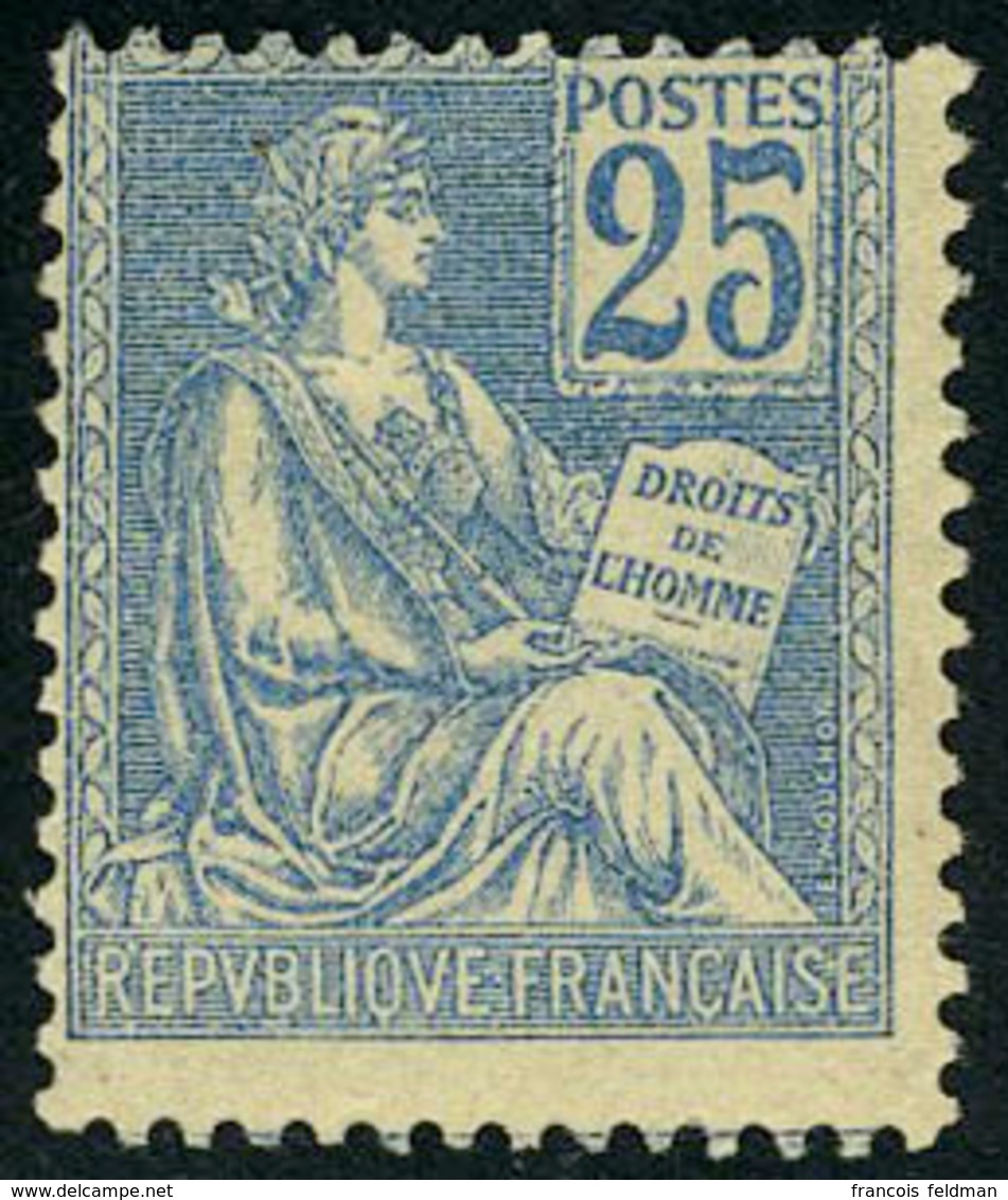 Neuf Sans Charnière N° 118, 25c Bleu, TB - Other & Unclassified
