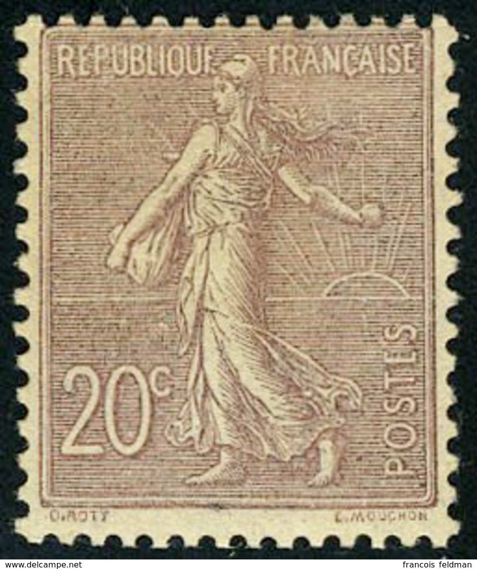 Neuf Sans Charnière N° 131, 20c Brun-lilas, TB - Other & Unclassified