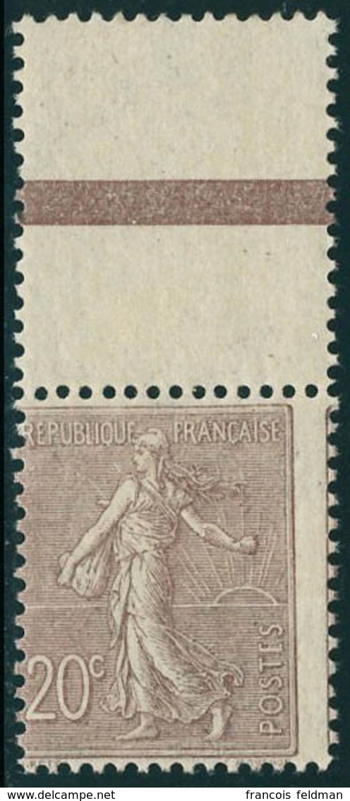 Neuf Sans Charnière N° 131, 20c Brun Lilas, Décentré, Bdf, T.B. - Other & Unclassified