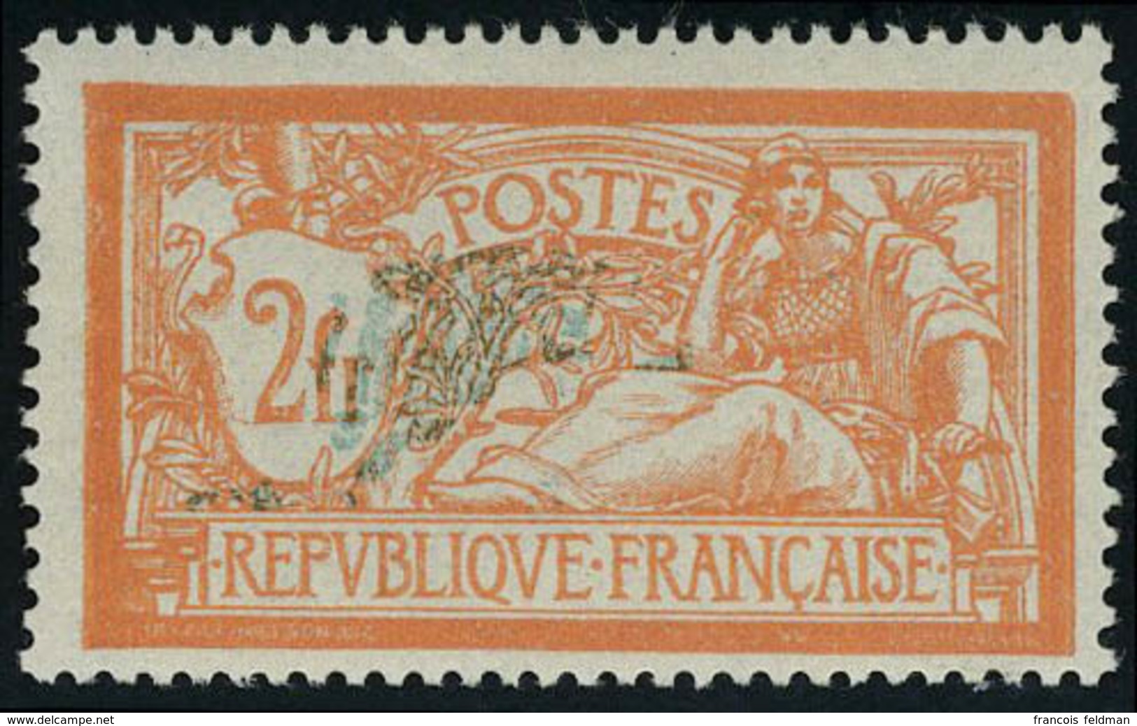 Neuf Sans Charnière N° 145f, 2f, Orange Centre Très Déplacé, T.B. - Other & Unclassified