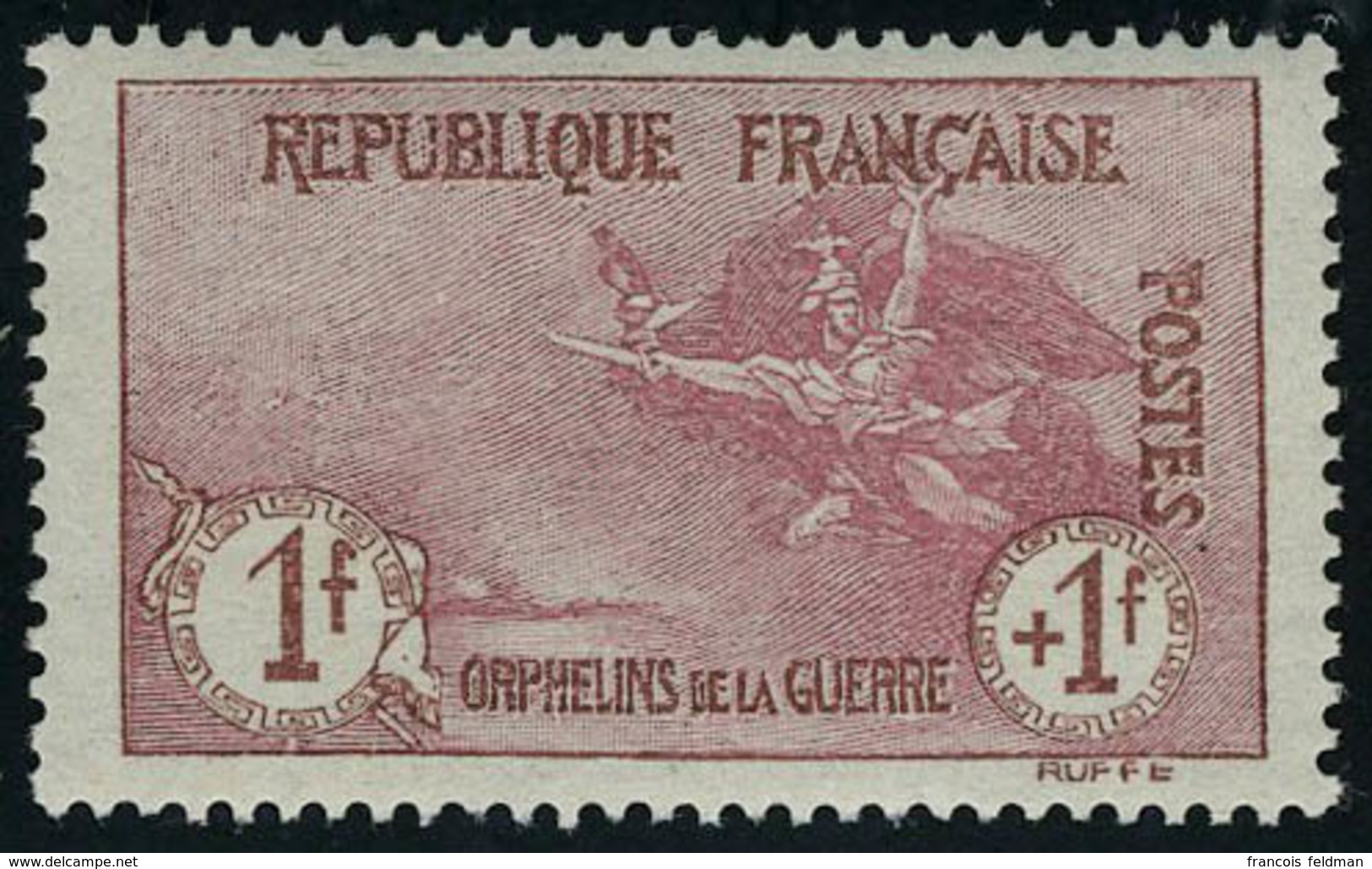 Neuf Sans Charnière N° 154, 1f + 1f Orphelin, Excellent Centrage, Superbe - Other & Unclassified