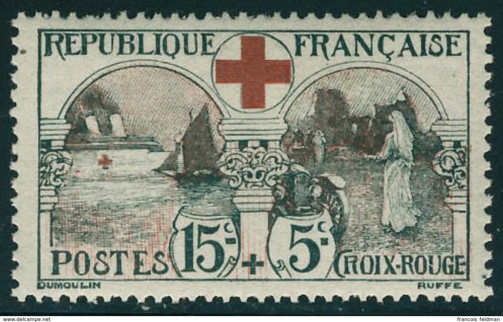 Neuf Sans Charnière N° 156, 15 + 5c Croix Rouge, T.B. - Other & Unclassified