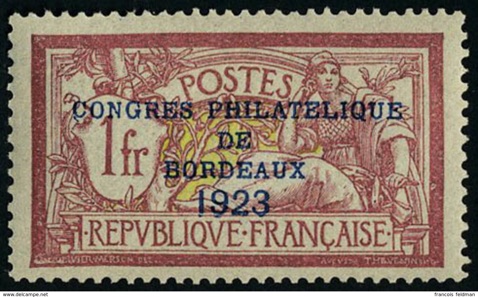Neuf Sans Charnière N° 182, 1f Congrès De Bordeaux, Très Bon Centrage, T.B. - Other & Unclassified