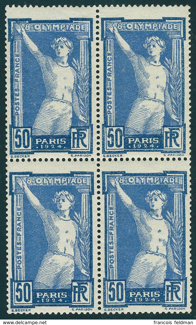Neuf Sans Charnière N° 183/6, La Série JO 1924 En Blocs De 4, T.B. - Other & Unclassified