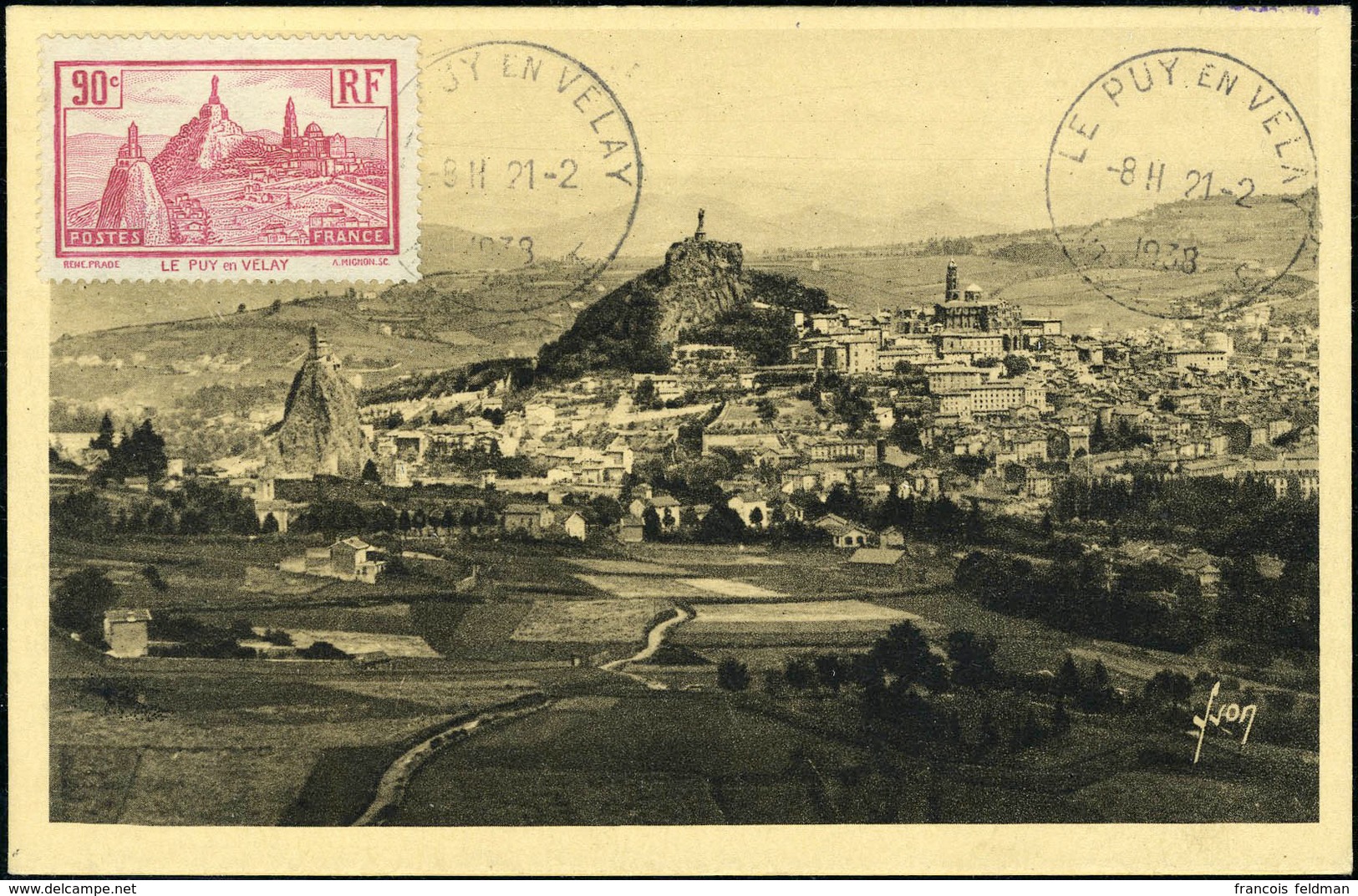 Lettre N° 290, Le Puy En Velay S/CP Maximum (Ed. Yvon), Càd La Puy En Velay 21.2.38, TB - Other & Unclassified