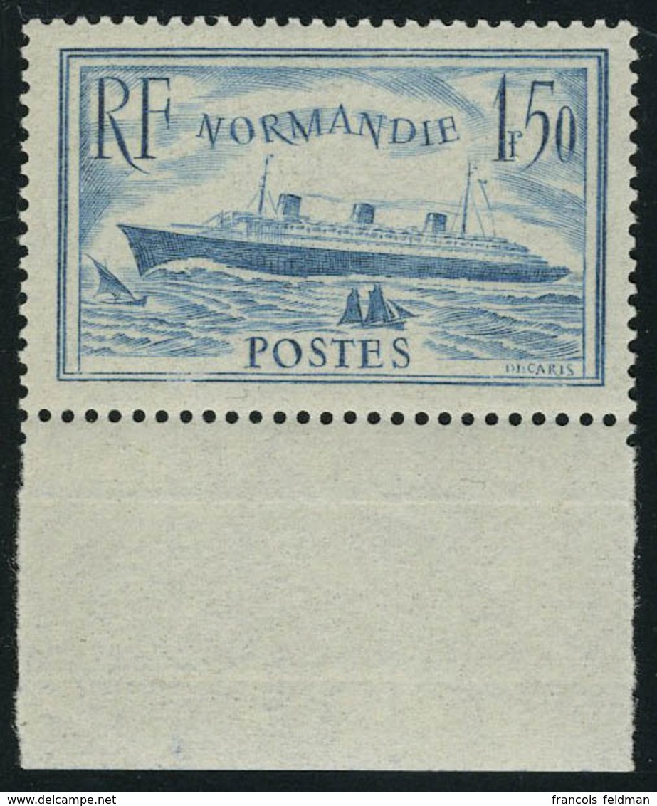 Neuf Sans Charnière N° 299/300, 1.50 Normandie Bleu Et Bleu Clair, Bdf, T.B. - Other & Unclassified